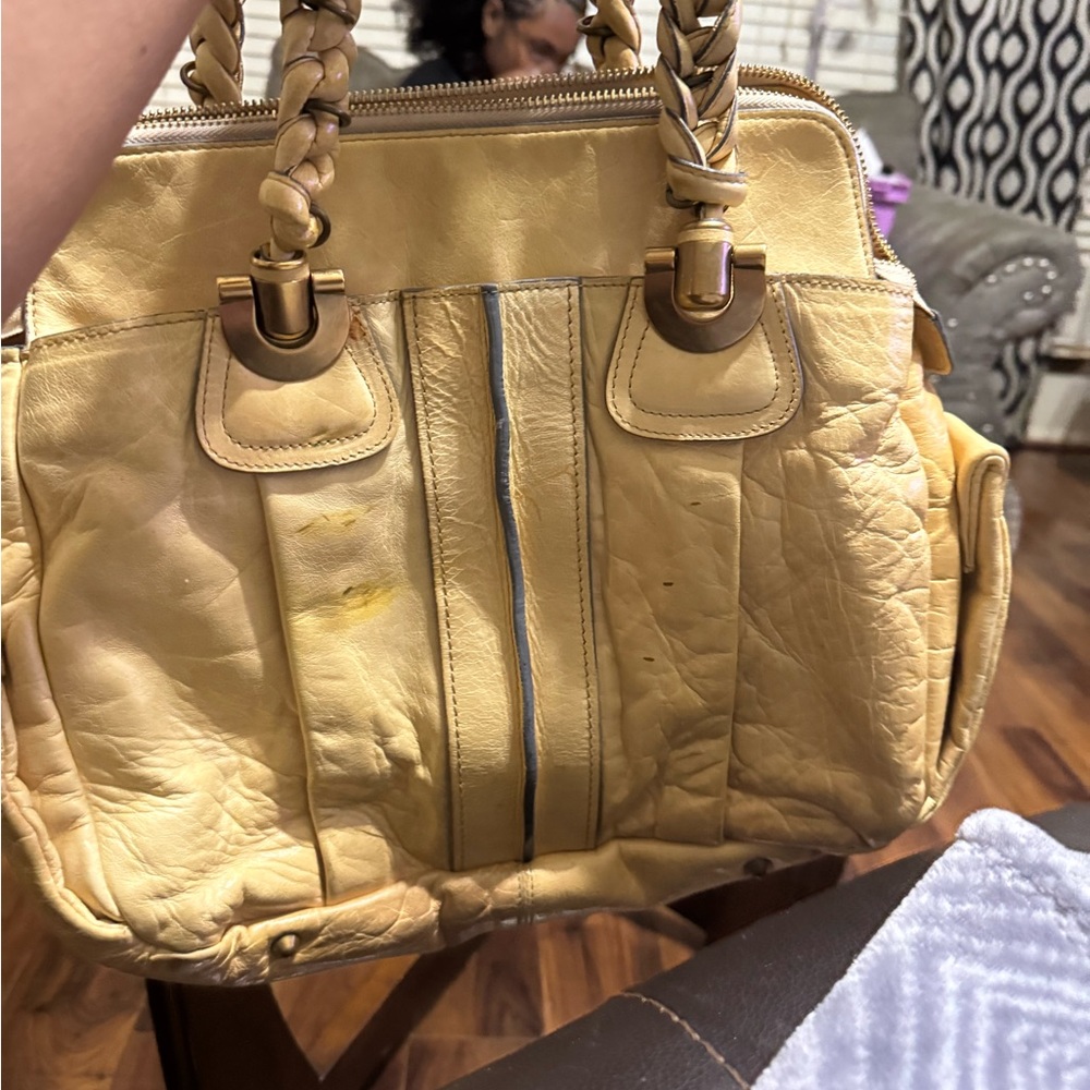 Elegant Tan Leather Women's Bag